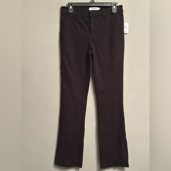 NWT Lila Ryan The Jenalyn Bootcut Trouser Pants in Black - Picture 13 of 16
